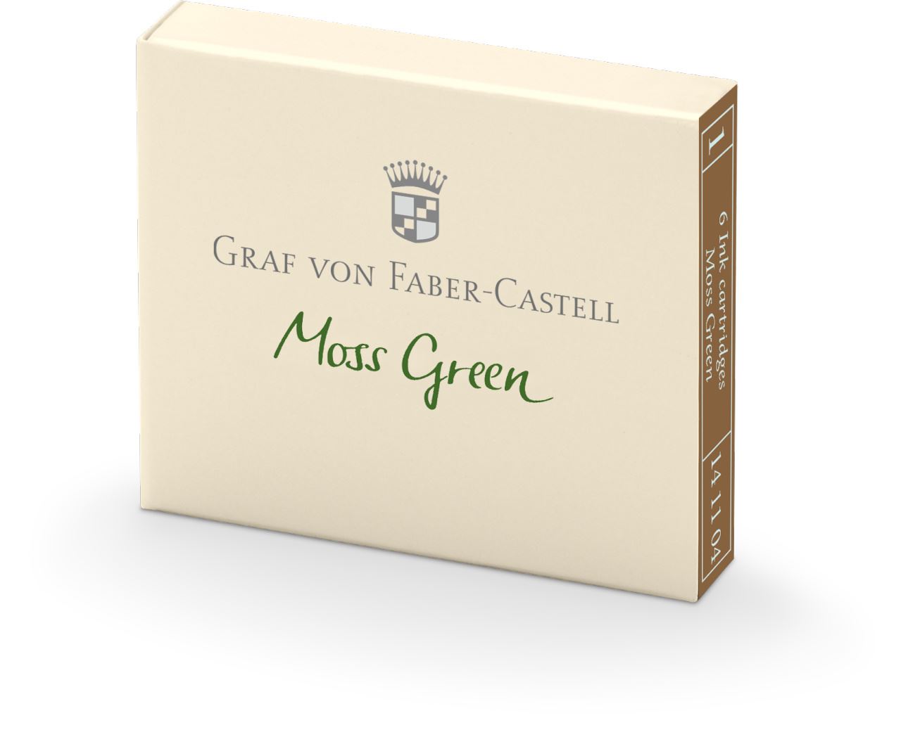 Graf-von-Faber-Castell - 6’lı Dolma Kalem Kartuşu, Yosun Yeşili