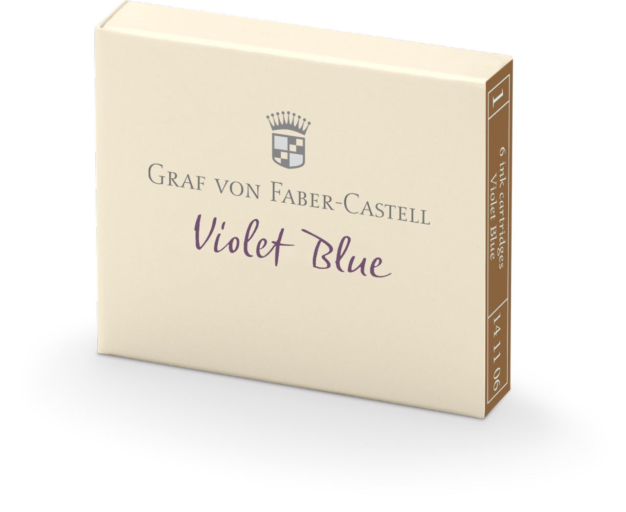 Graf-von-Faber-Castell - 6’lı  Dolma Kalem Kartuşu, Menekşe Moru